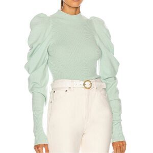 JOHNATHAN SIMKHAI Drea Drape Sleeve Sweater Size Medium